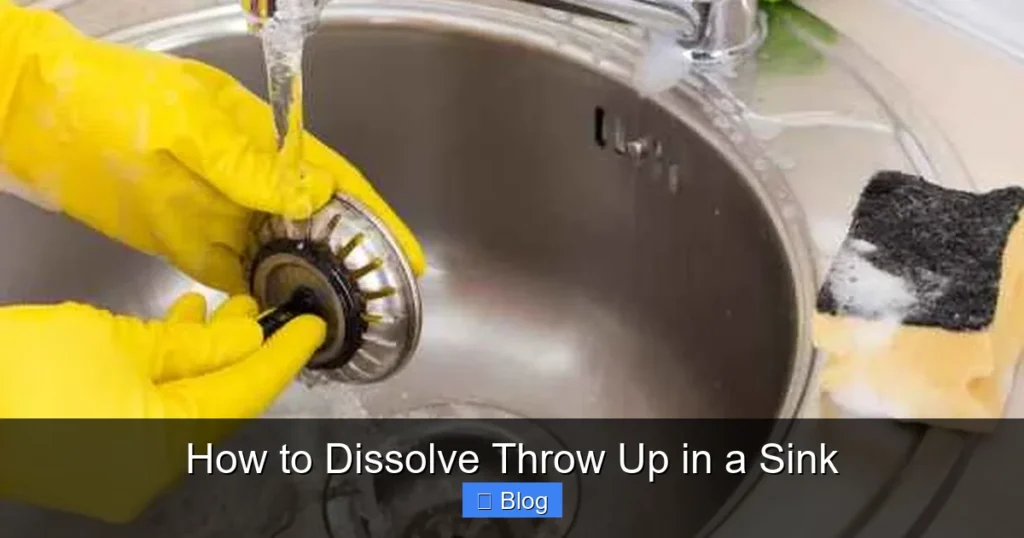 How to Dissolve Throw Up in a Sink