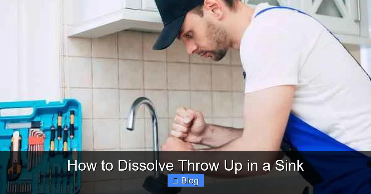 How to Dissolve Throw Up in a Sink