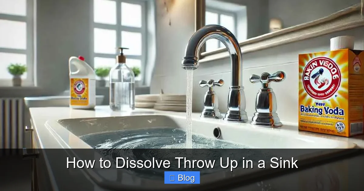 How to Dissolve Throw Up in a Sink