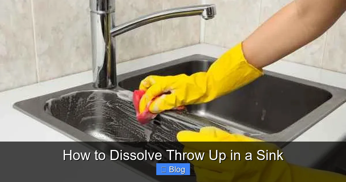How to Dissolve Throw Up in a Sink