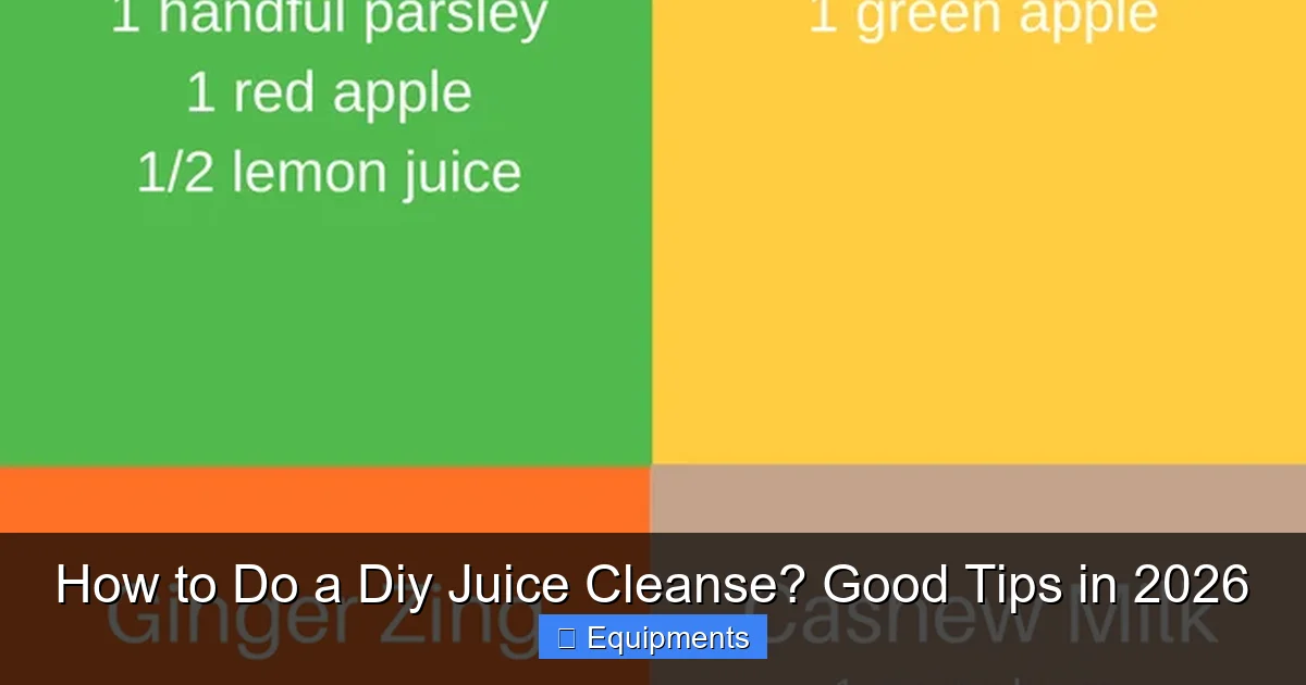 How to Do a Diy Juice Cleanse? Good Tips in 2026