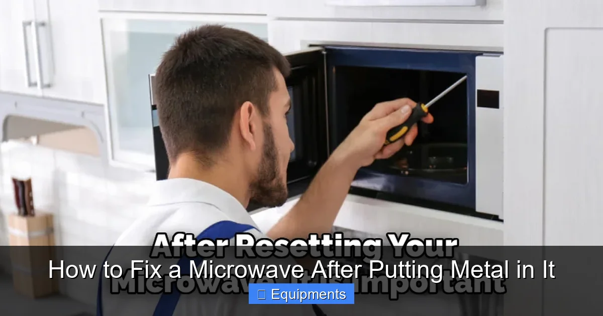 How to Fix a Microwave After Putting Metal in It