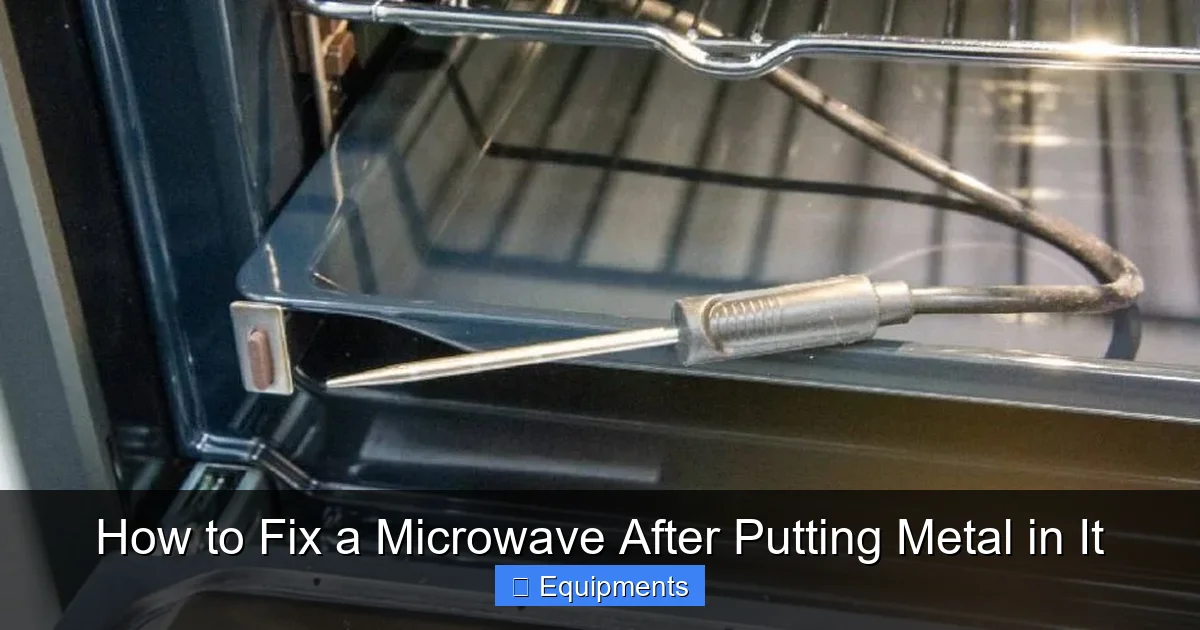 How to Fix a Microwave After Putting Metal in It