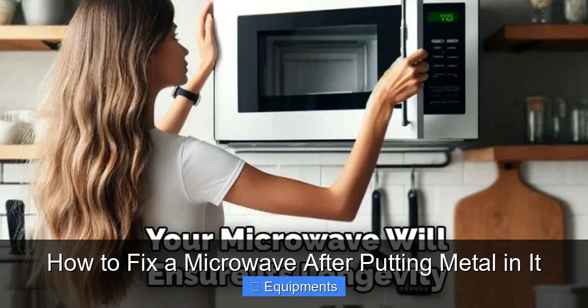 How to Fix a Microwave After Putting Metal in It