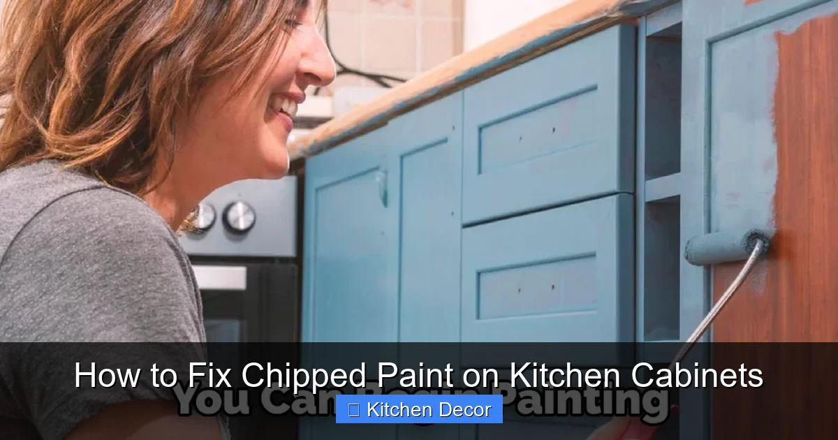 How to Fix Chipped Paint on Kitchen Cabinets