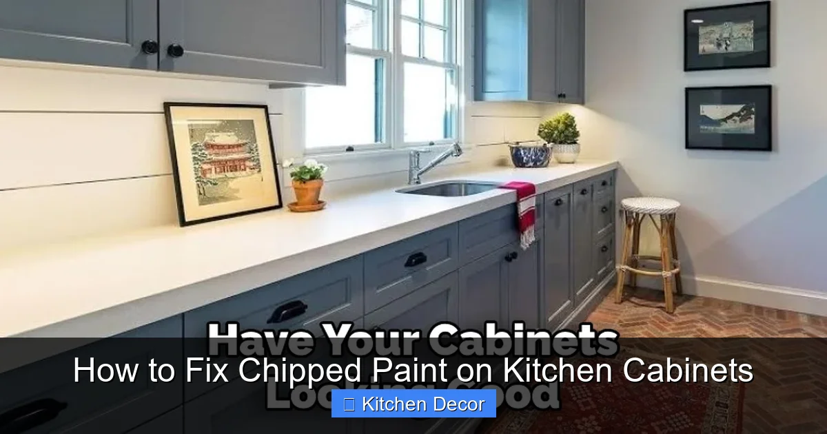How to Fix Chipped Paint on Kitchen Cabinets