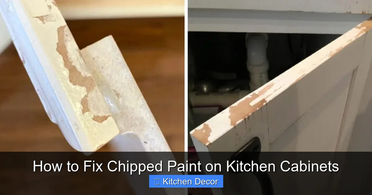 How to Fix Chipped Paint on Kitchen Cabinets