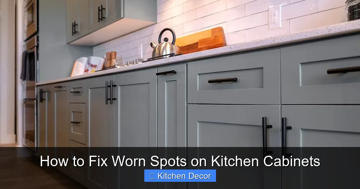 How to Fix Worn Spots on Kitchen Cabinets