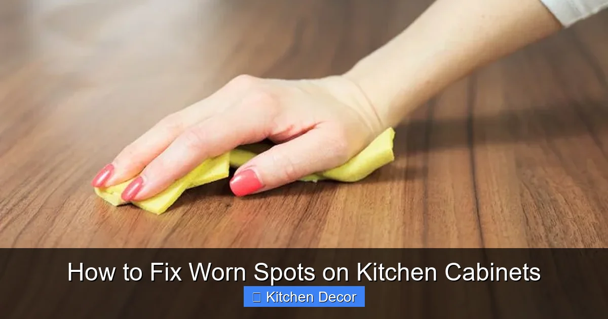 How to Fix Worn Spots on Kitchen Cabinets