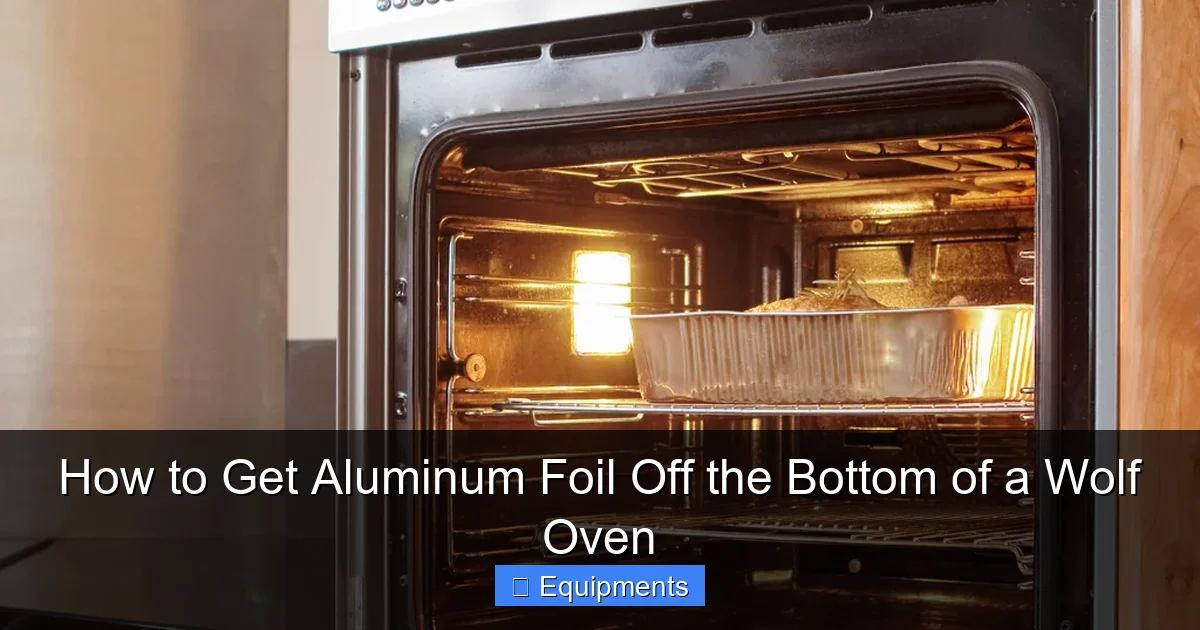 How to Get Aluminum Foil Off the Bottom of a Wolf Oven