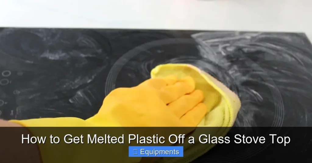 How to Get Melted Plastic Off a Glass Stove Top