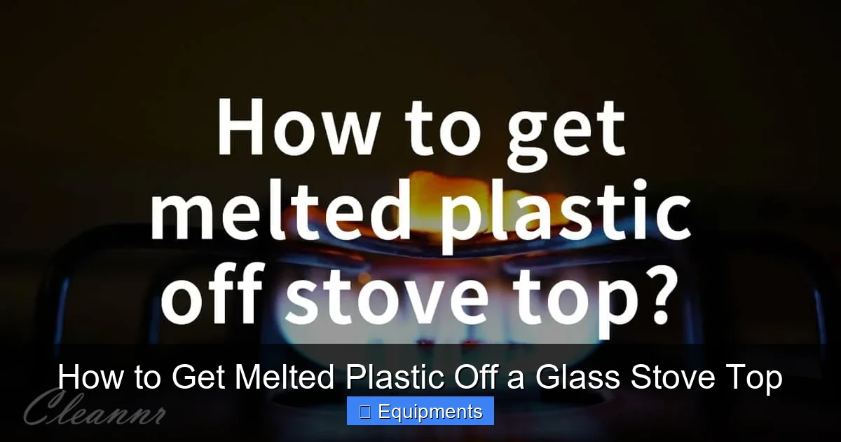 How to Get Melted Plastic Off a Glass Stove Top