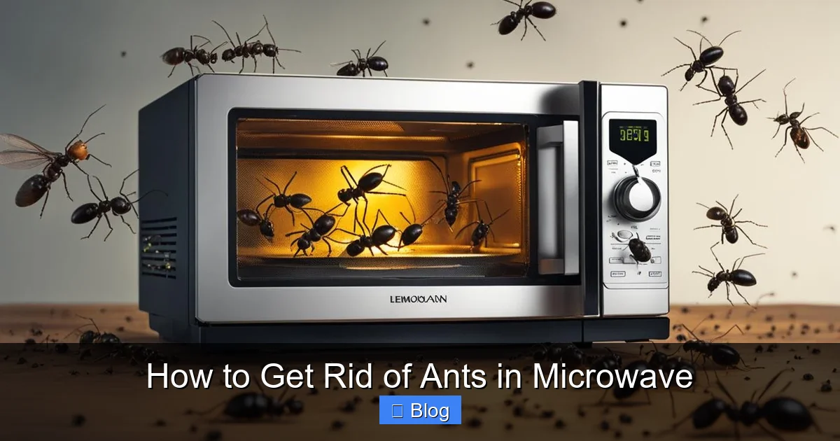 How to Get Rid of Ants in Microwave
