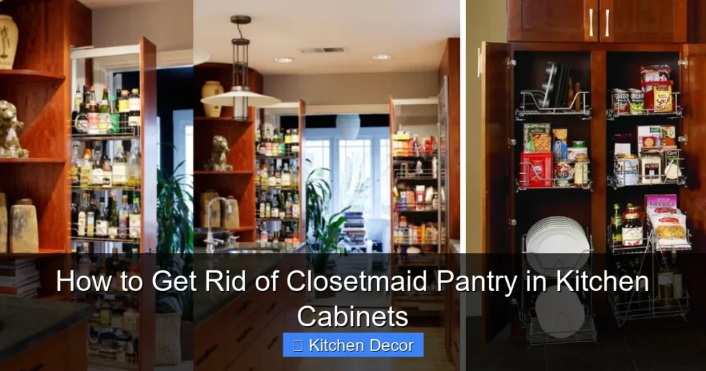 How to Get Rid of Closetmaid Pantry in Kitchen Cabinets