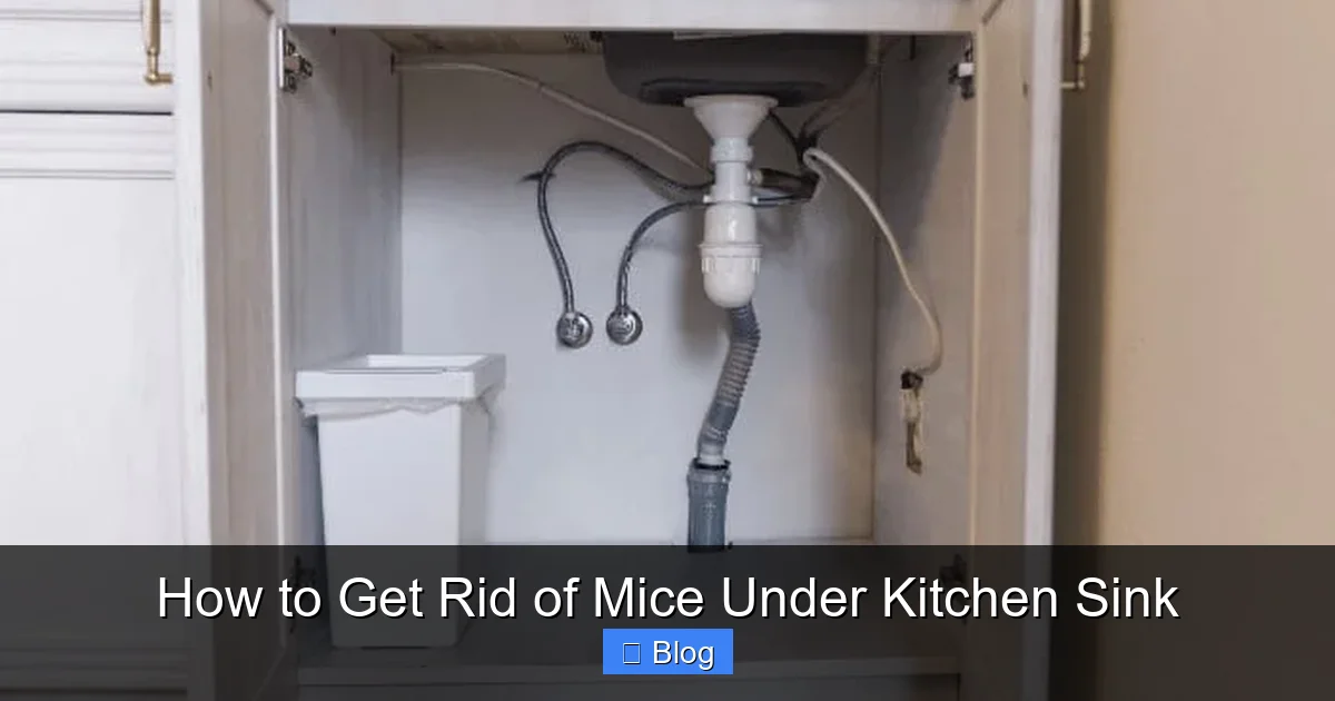 How to Get Rid of Mice Under Kitchen Sink