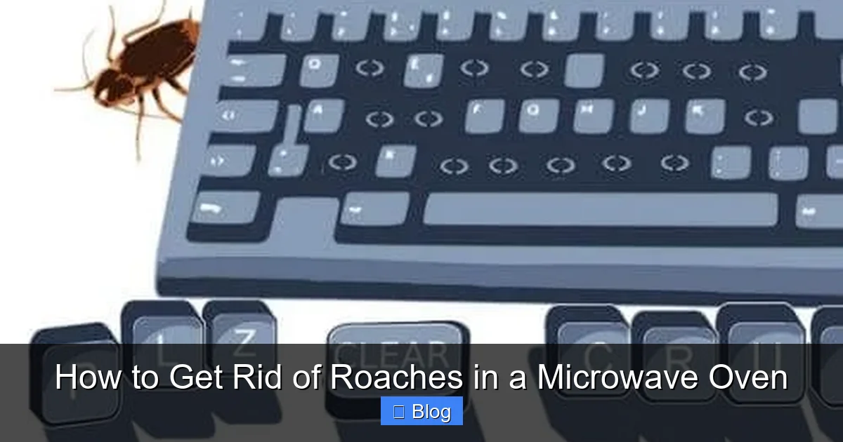 How to Get Rid of Roaches in a Microwave Oven