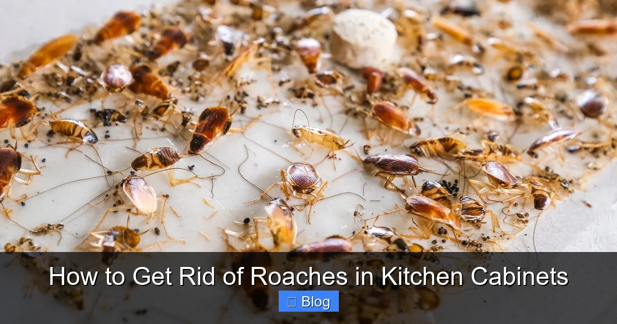 How to Get Rid of Roaches in Kitchen Cabinets