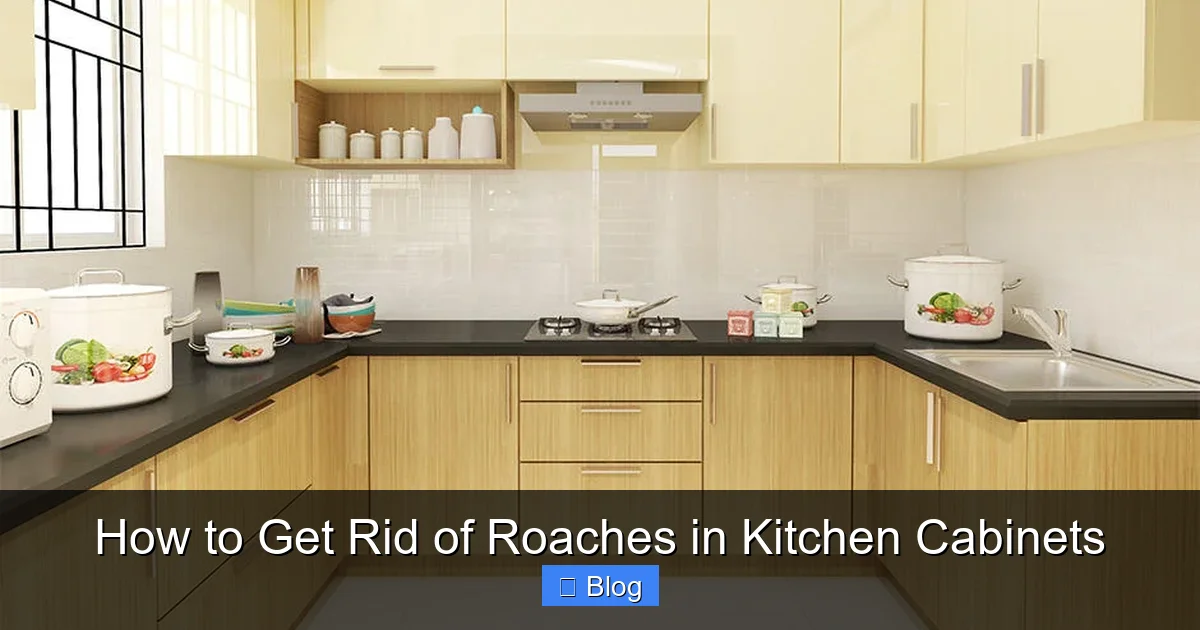 How to Get Rid of Roaches in Kitchen Cabinets