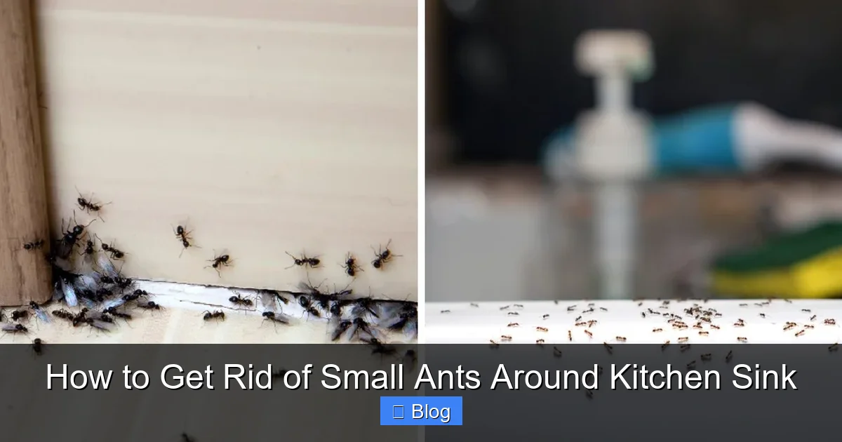 How to Get Rid of Small Ants Around Kitchen Sink