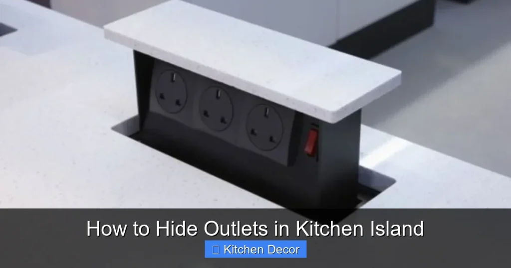 How to Hide Outlets in Kitchen Island