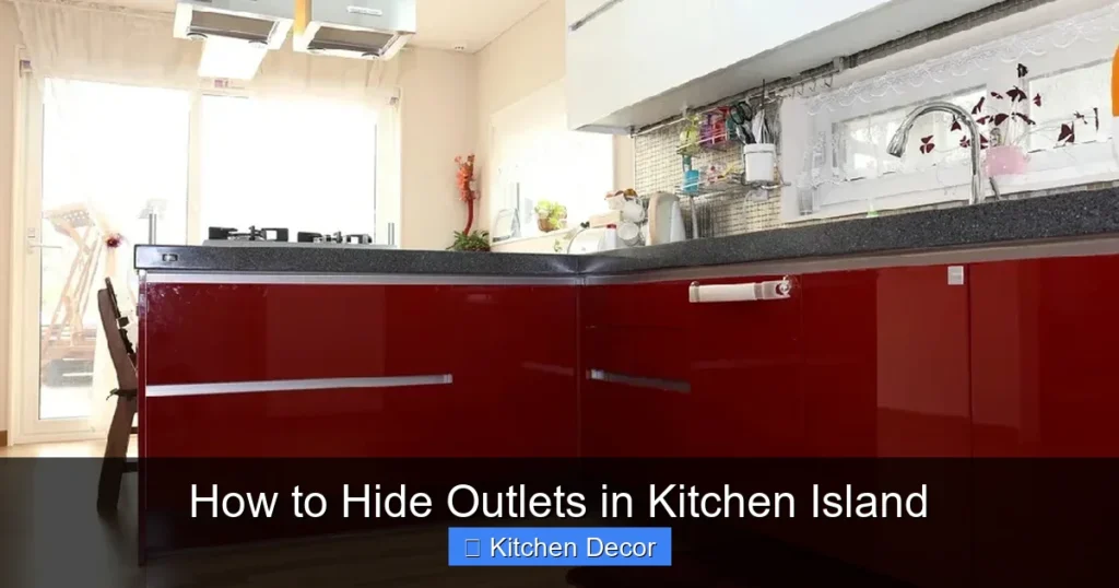 How to Hide Outlets in Kitchen Island