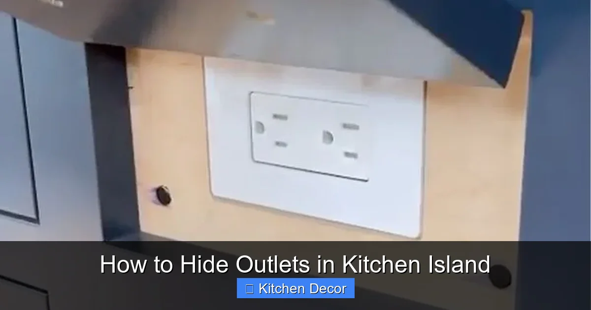 How to Hide Outlets in Kitchen Island