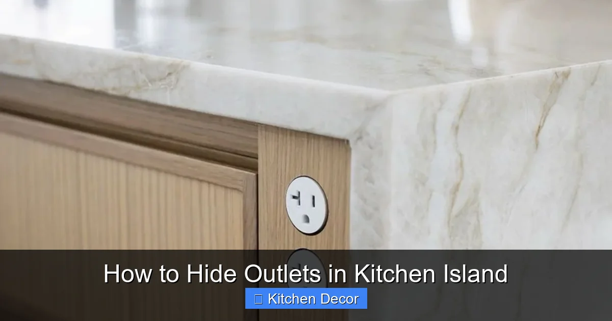 How to Hide Outlets in Kitchen Island