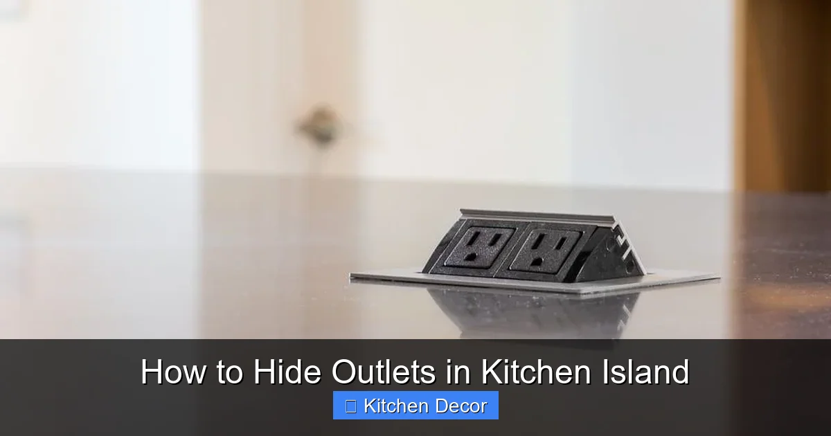 How to Hide Outlets in Kitchen Island