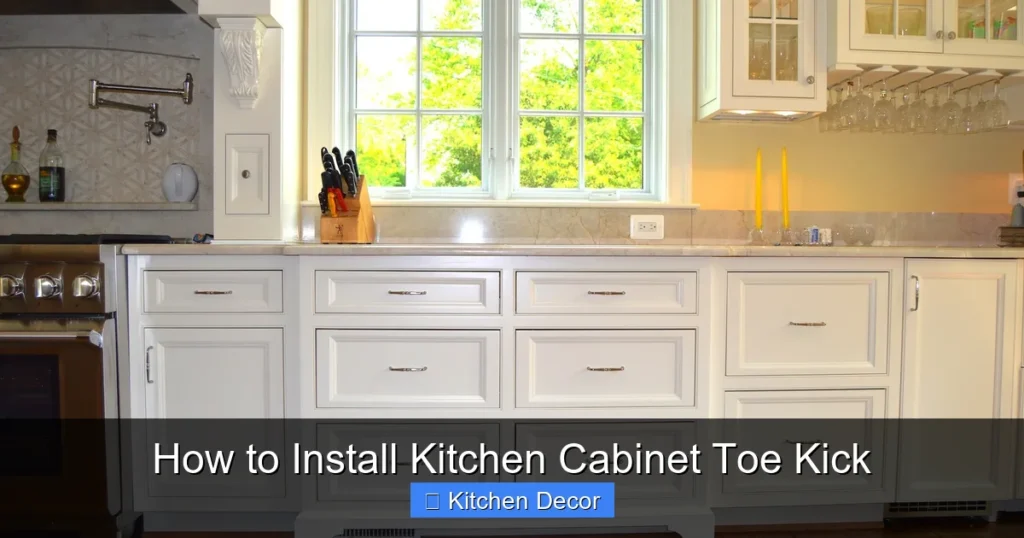 How to Install Kitchen Cabinet Toe Kick