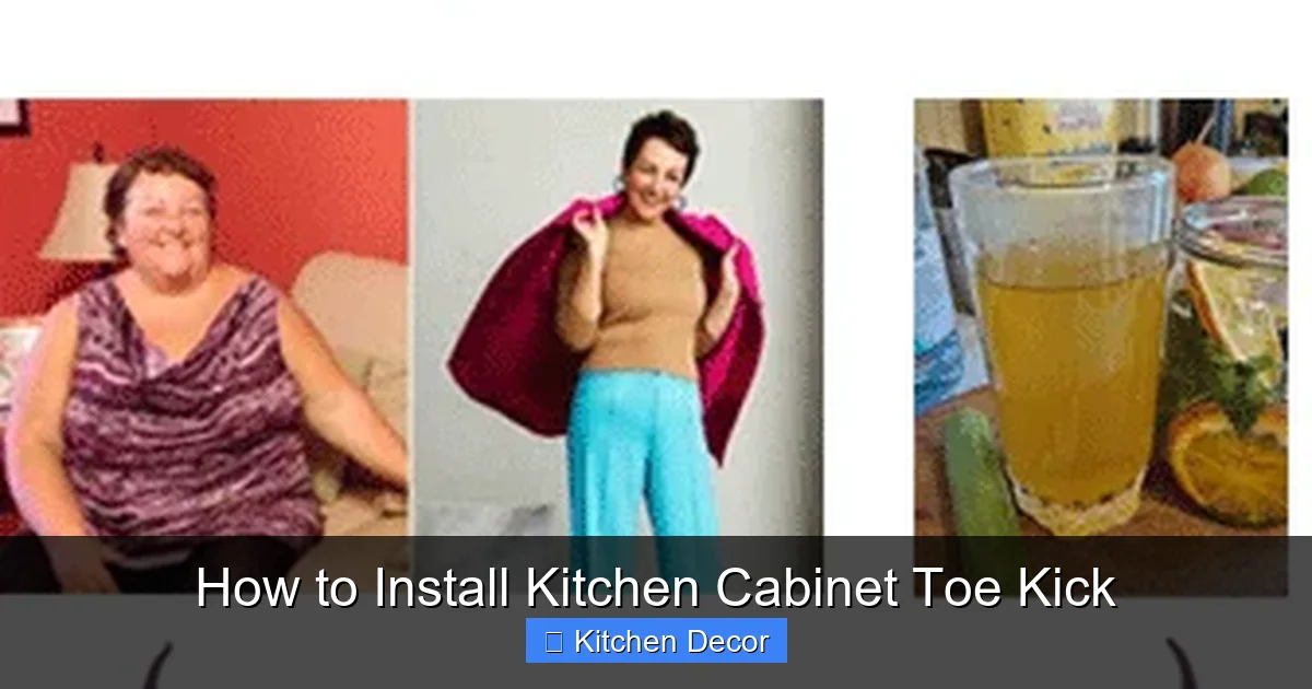 How to Install Kitchen Cabinet Toe Kick