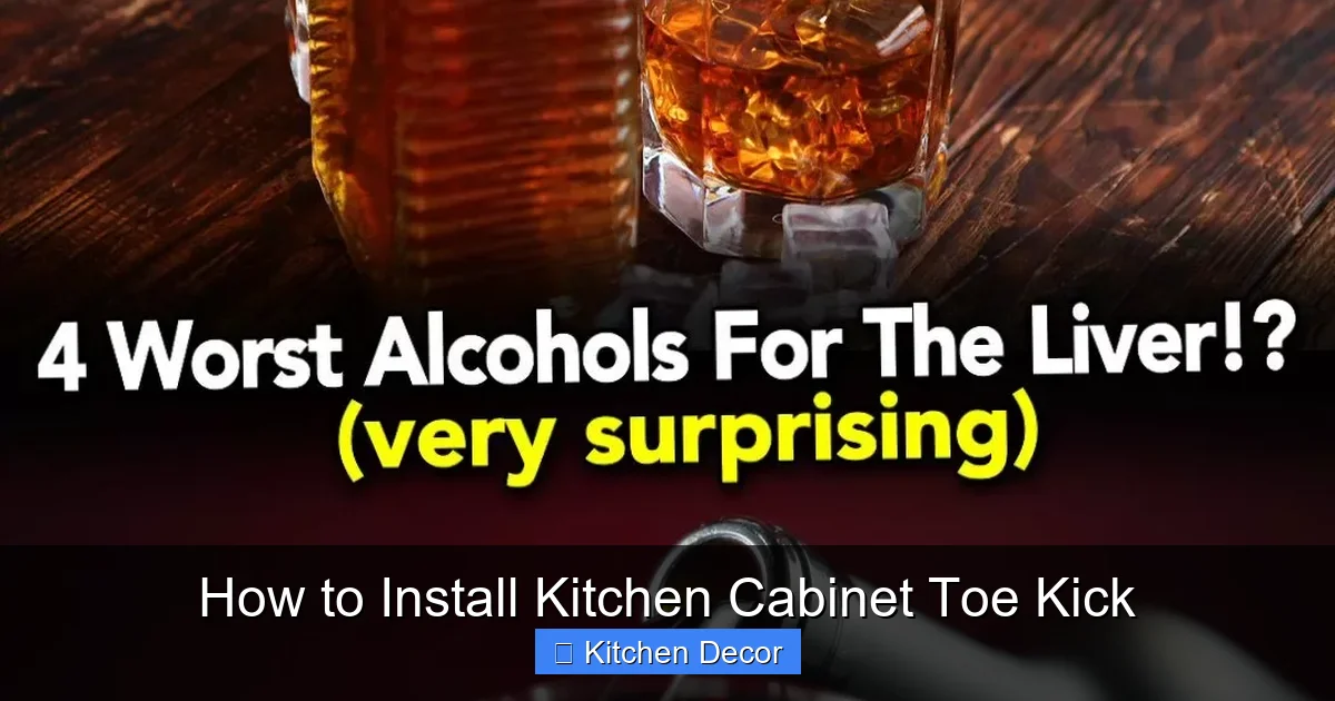 How to Install Kitchen Cabinet Toe Kick