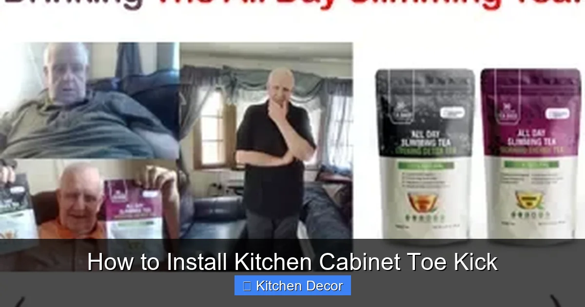 How to Install Kitchen Cabinet Toe Kick