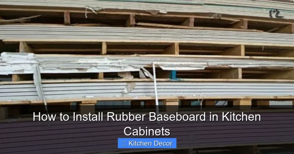 How to Install Rubber Baseboard in Kitchen Cabinets