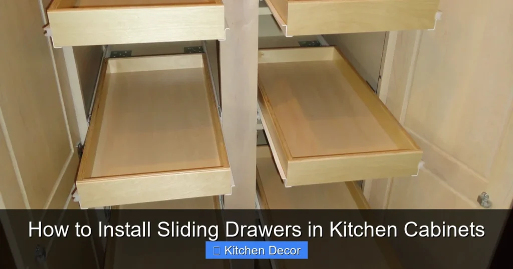 How to Install Sliding Drawers in Kitchen Cabinets