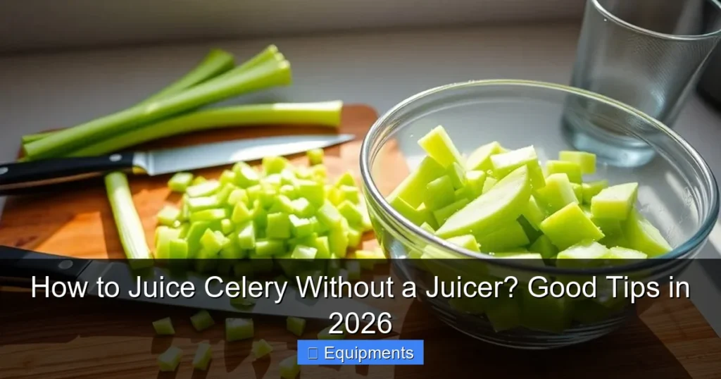 How to Juice Celery Without a Juicer? Good Tips in 2026