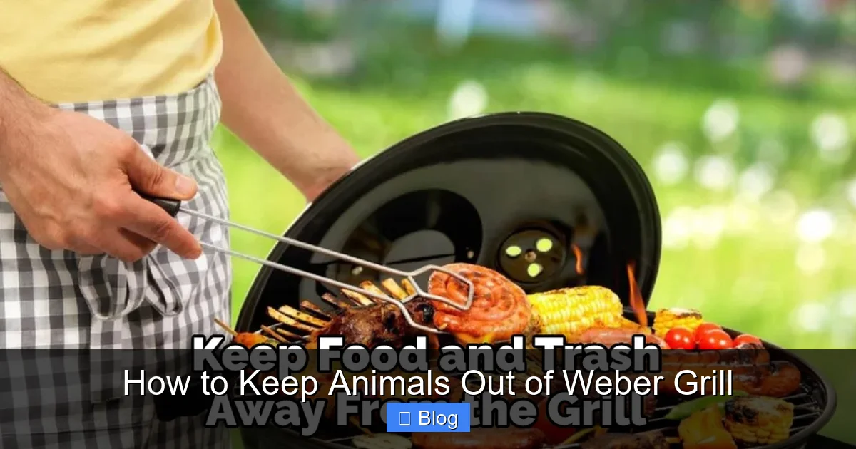How to Keep Animals Out of Weber Grill