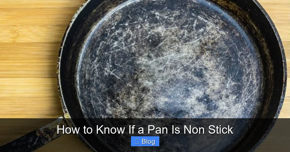 How to Know If a Pan Is Non Stick