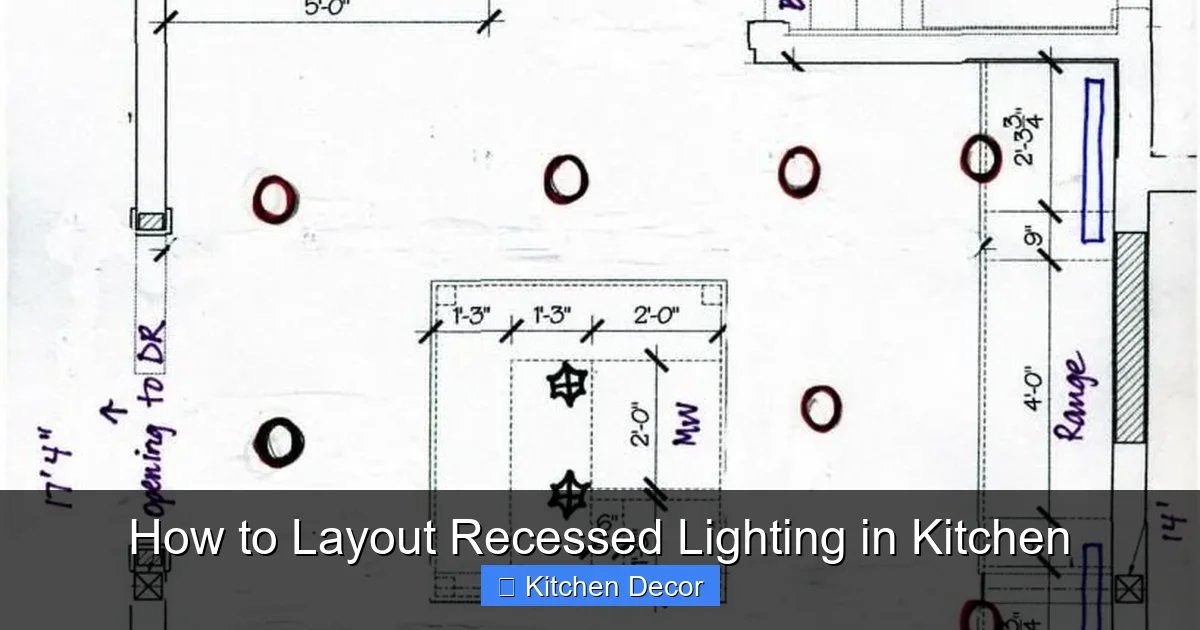 How to Layout Recessed Lighting in Kitchen