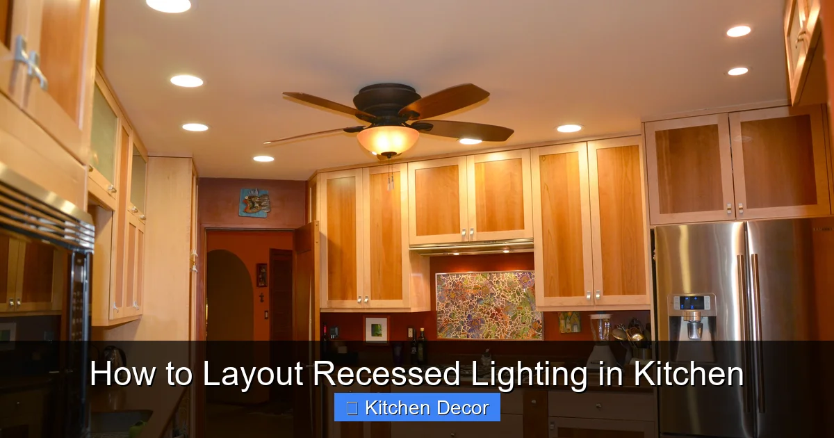 How to Layout Recessed Lighting in Kitchen