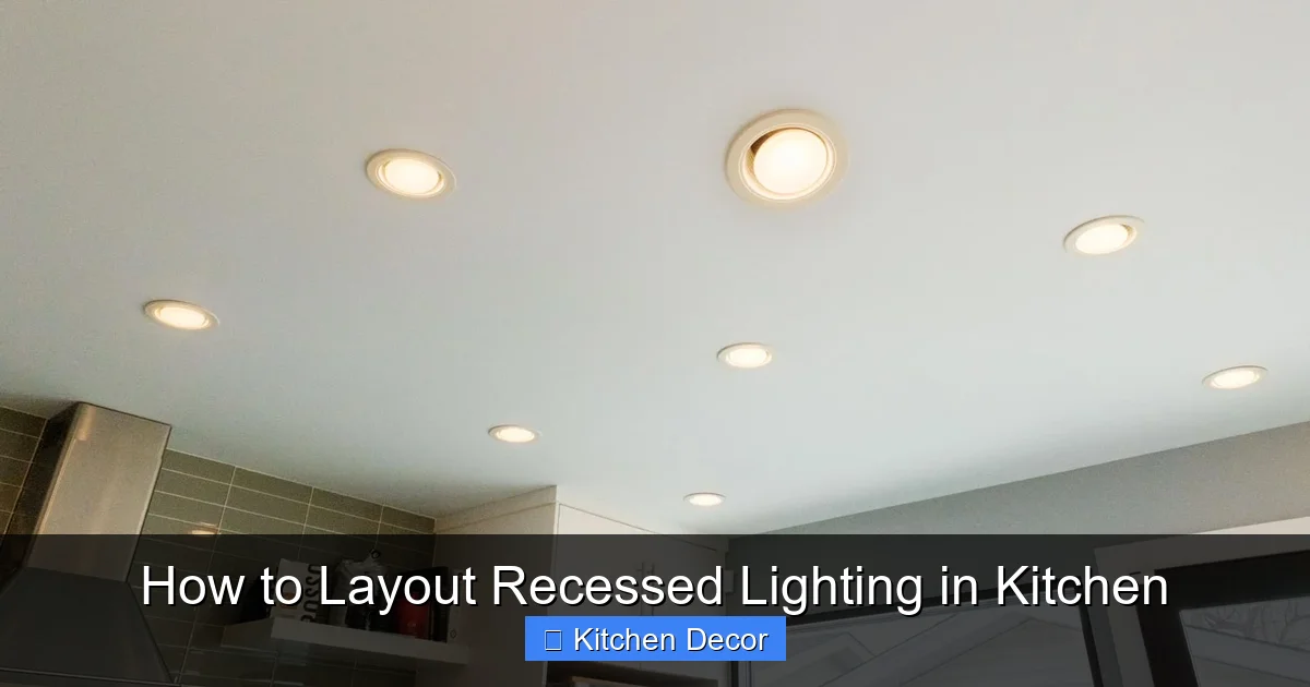 How to Layout Recessed Lighting in Kitchen