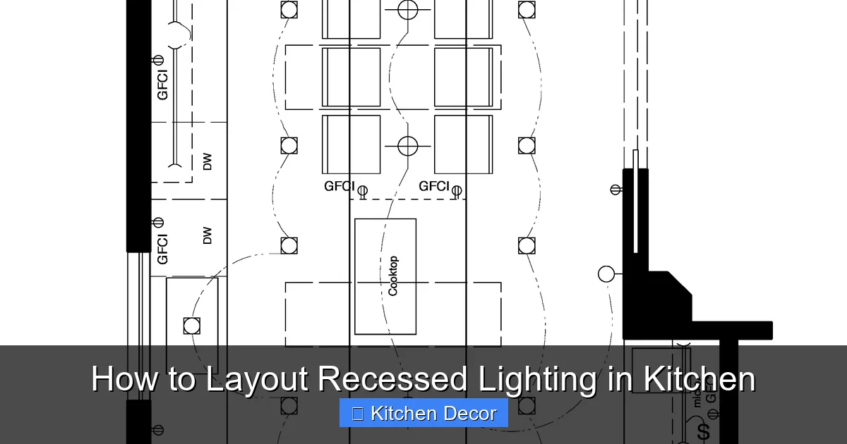 How to Layout Recessed Lighting in Kitchen