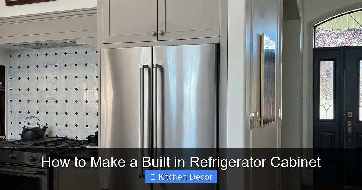 How to Make a Built in Refrigerator Cabinet
