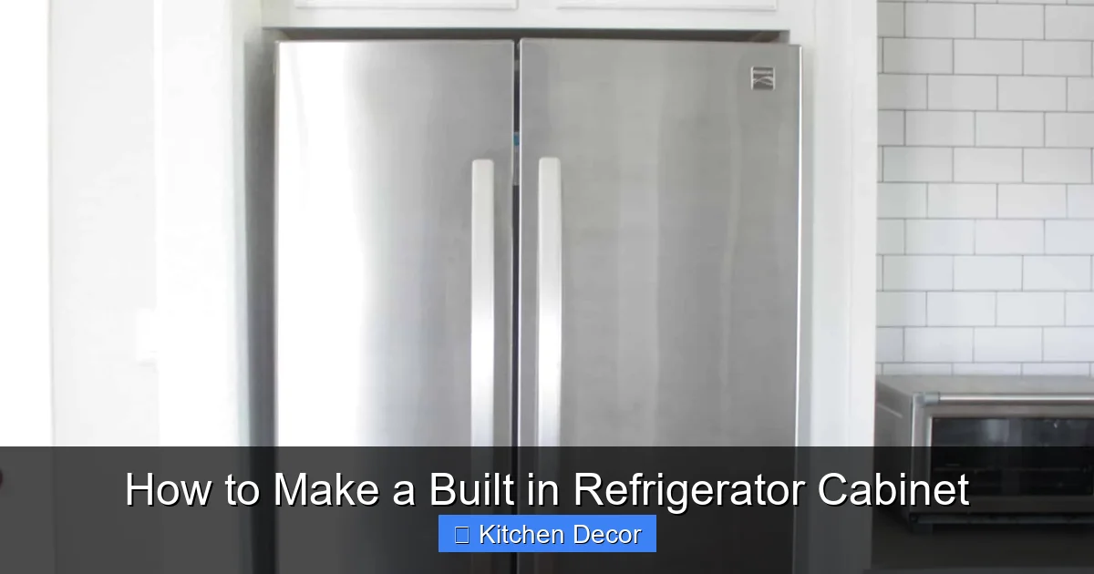 How to Make a Built in Refrigerator Cabinet