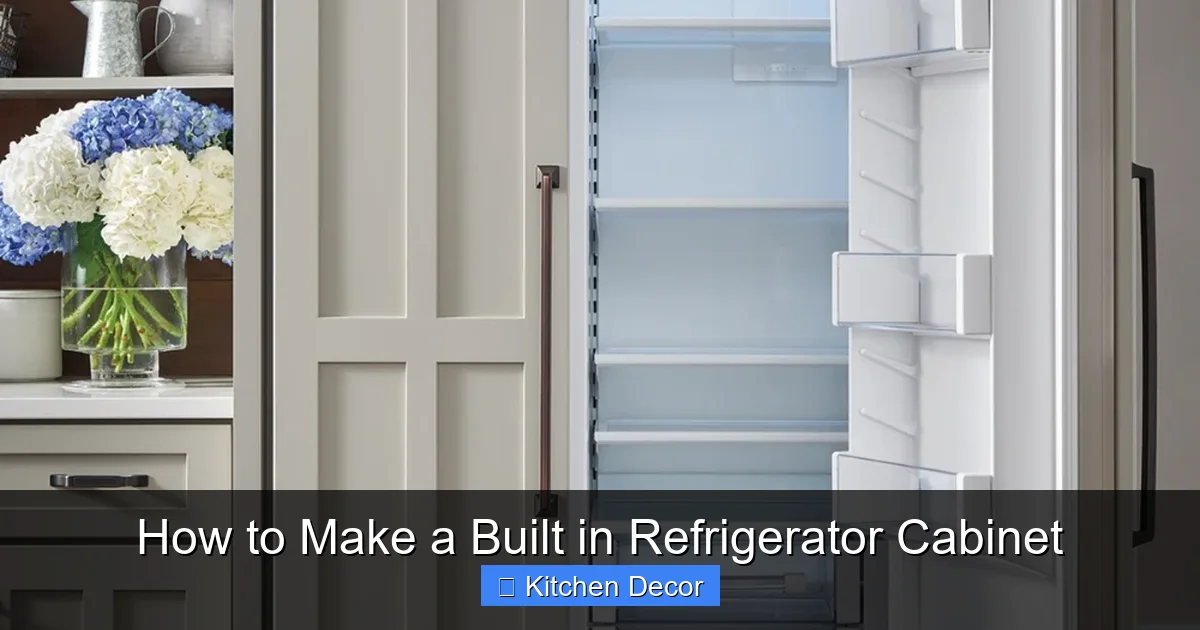 How to Make a Built in Refrigerator Cabinet
