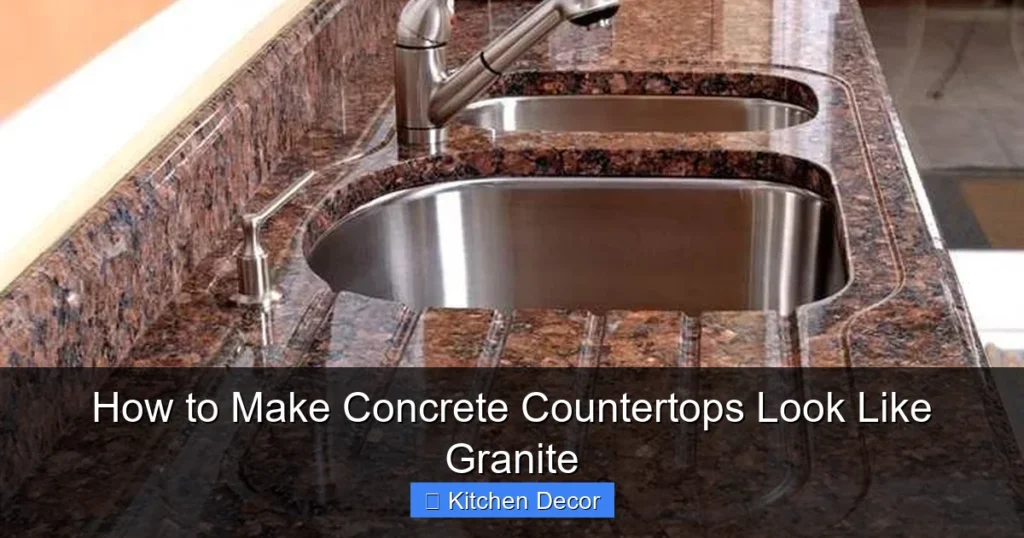 How to Make Concrete Countertops Look Like Granite