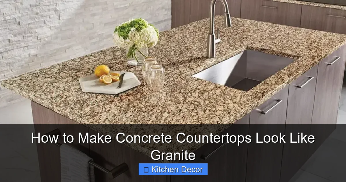 How to Make Concrete Countertops Look Like Granite