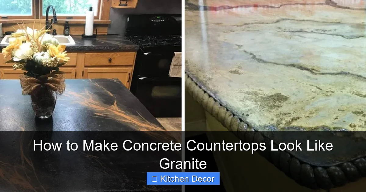 How to Make Concrete Countertops Look Like Granite ...