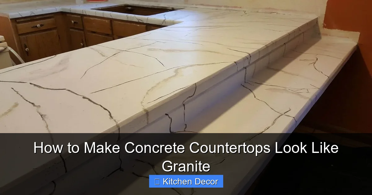 How to Make Concrete Countertops Look Like Granite ...