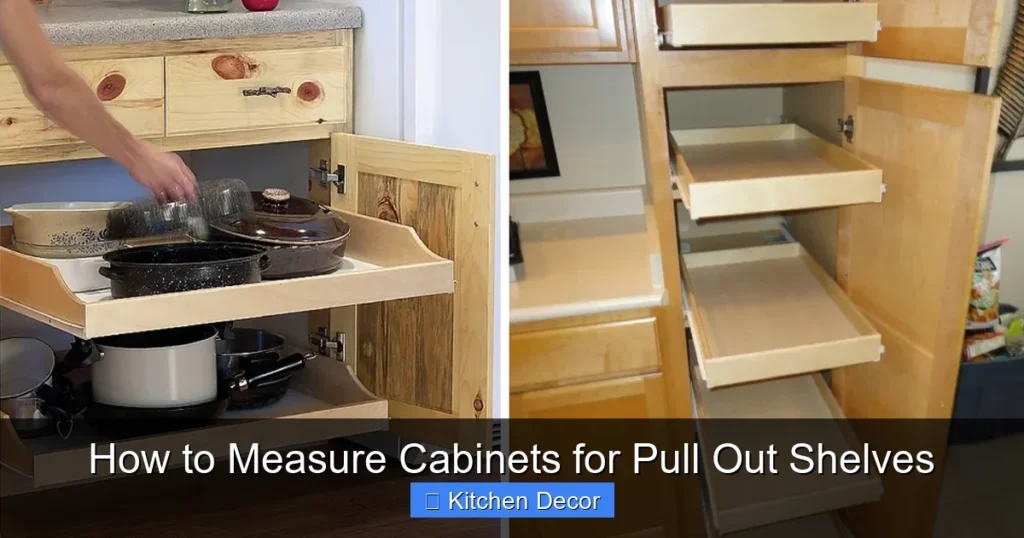 How to Measure Cabinets for Pull Out Shelves