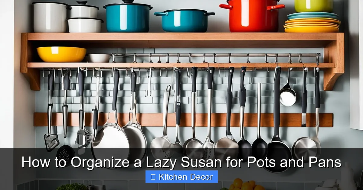 How to Organize a Lazy Susan for Pots and Pans